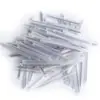 Aguja de Acero Inoxidable Personalizada Extra Larga 60mm Núcleo Único Doble Núcleo Alambre de Cuero 304 Fibra Óptica Tubo Termorretráctil Aguja de Acero Inoxidable