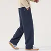 Novos Calças Casuais Masculinas Lyocell de Corte Reto para Outono/Inverno 2026, Soltas, Confortáveis, Versáteis, Emagrecem, Simples e com Caimento