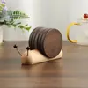 Posavasos de Madera Creativos de Caracol para Escritorio, Almohadillas Aislantes de Calor, Adornos Decorativos, Almohadillas Resistentes al Calor, Bases para Ollas, Bases para Tazones, Portavasos, Succión Magnética Venta al por Mayor