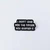 Broche Combinado Colorido Série de Letras Inglesas Desenho Animado Personalidade Geométrica Redondo Distintivo Acessório Esmalte Liga Metálica Medalha