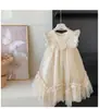 Vestido de Verão para Meninas 2026 Novo Estilo de Verão Vestido Princesa Estiloso para Menininhas Saia de Tule para Bebê