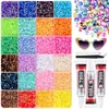 Venta al por mayor transfronteriza de diamantes de resina de colores para caramelos de 3 mm/4 mm/5 mm, juego de colores mixtos, diamantes de resina para decoración de uñas