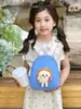 Nova Bolsa Infantil 2024 Meninos e Meninas Mochila Pequena Casual para Exterior Desenho Animado Hambúrguer Batatas Fritas Mochila de Pendurar
