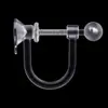 Pendientes de Resina Transparente Sin Perforaciones, Accesorios para Pendientes, Convertidores de Clip para Oreja en Forma de U Invisibles, Pendientes para Niños al por Mayor