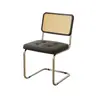 Silla de ratán usada, cómoda para estar sentado mucho tiempo, adecuada para mesas y sillas de comedor en casa, silla con respaldo para casa de huéspedes y hotel, silla curva de imitación de ratán para cafetería