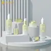 Botella de Esencia de Presión de 30ml Botella de Base Líquida 50g Botella Cuadrada de Vidrio para Crema Facial Loción Cosmética Botella de Set