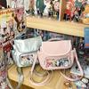 Bolso de mano multiusos mochila para estudiantes capa transparente bolsa linda y rica para el dolor clase de niña tutorial bolso cruzado