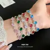 Pulsera con Cierre Ovalado de Circonita Irregular, Sensación de Lujo Ligero y Gama Alta, Moderna, Única, Exquisita, Joyería de Mano Versátil al por Mayor