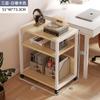 Rack de armazenamento de mesa de computador Piso Multi-Camada Carrinho de Ferro Forjado Rack de Armazenamento Móvel Armário de Armazenamento de Documentos de Escritório