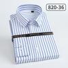 Camisa Social Masculina de Manga Longa 100% Algodão Dp Pronta para Usar Resistente a Amassados com Listras de Algodão