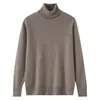 Baicai Rong Suéter Nuevo de Lana Pura Otoño/Invierno para Hombre Cuello Solapa Tejido de Punto Negocios Casual Simple Capa Base de Punto