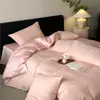 Juego de Ropa de Cama Jacquard de Algodón 100% de Lujo Ligero de Alta Gama de Cuatro Piezas Ropa de Cama para Habitación Principal Sábanas de Algodón Puro Funda Nórdica Ropa de Cama para Todas las Estaciones