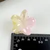 Estilo Coreano Novo Verão Fresco Gradiente Rosa-Amarelo Cor de Gelatina Fofo Presilha de Garra Doce Feminina Presilha de Cabelo para Penteado Presilha Tubarão