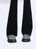 Pantalones Acampanados de Tiro Alto Pequeños Estilo Nuevo 2024 para Mujer, Micro La Jeans Negros, Ropa de Verano para Mujer, para Primavera y Verano