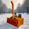 Lanzanieves Montado en Vehículo con Máquina Limpiadora de Hielo y Nieve en Carreteras, Máquina Limpiadora de Nieve para Zonas Escénicas de Carreteras Autoalimentada, Lanzanieves