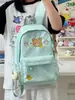 Mochila fresca de verano rosa melocotón con lunares, estilo ins coreano, estilo chica suave, mochila pequeña para estudiantes y salidas