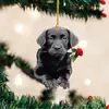Serie de Perros Nuevos Transfronteriza Colgante Acrílico Decoración de Coche Adorno Creativo para Colgar en el Asiento Trasero del Coche Dibujo Animado Artículo Predeterminado