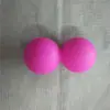 330g material de silicona bola fascial siamesa bola de masaje de cacahuete para yoga bola de masaje para relajación muscular bola de silicona sólida