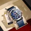 Reloj de Marca Suiza Nuevo Reloj para Hombre Multifunción Luminoso Reloj de Cuarzo Transmisión en Vivo Comercio Exterior Modelo Popular Dropshipping