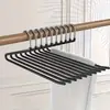 Clips de Almacenamiento para Pantalones Engrosados en Forma de Z, Perchas de Plástico Recubierto Antideslizantes que Ahorran Espacio, Recomendadas por Organizadores, Perchas para Pantalones en Forma de Ganso