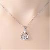 Collar de plata de venta caliente Duoduo para mujer, colgante en forma de corazón, cadena simple para combinar con todo, cadena para clavícula, estilo japonés y coreano, accesorios de joyería de plata