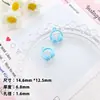 Colgante Colorido de Aleación de Zinc con Agujero para Colgar, Encanto para Auriculares, Cadena para Teléfono DIY, Collar, Llavero - Materiales para Accesorios