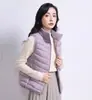 Chaleco ligero de plumón, estilo unisex, nueva colección otoño/invierno 2026, sin mangas, cuello alto, corte ajustado, ligero, chaqueta corta