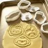 Molde de galleta de dibujos animados 3D tridimensional anime glaseado galleta fondant plástico tipo prensa molde para hornear en casa