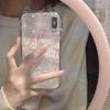 Lazo Corazón Iphone11 Funda para Teléfono Móvil Orejas de Gato 15/16Pro para Mujer Todo Incluido 13 Nicho Transparente Anticaída