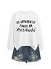 Amazon Wish Exportación Transfronteriza Otoño e Invierno Versátil y Cómoda para Mujer Así que Aparentemente Tengo Sudadera de Cuello Redondo