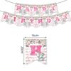 Decoração de Festa Tema Elefante Rosa Fofo Elefantinho Layout de Local de Aniversário Infantil Copo de Papel Toalha Suprimentos de Decoração