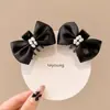 Exquisitos pasadores pequeños con forma de lazo, adecuados para cabello fino, pinzas de tiburón de clip medio, pasadores dulces para flequillo de lado, horquillas y accesorios para el cabello para mujeres