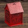Caja de dulces de casa pequeña, estilo chino, caja de regalo de dulces de boda hueca de madera, boda china creativa TikTok del mismo estilo