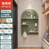 Estantería de Almacenamiento con Tablero Perforado, Estante de Exhibición de Madera Maciza, Accesorios de Gancho para Caja de Medidor de Entrada, Pared Decorativa de Escritorio sin Taladro, Venta al por Mayor