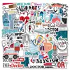 50 Adesivos de Doutor Cartoon Profissional Graffiti Decorativos para Mala Caderno Adesivos à Prova d'Água Disponível na Amazon