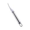 Cuchillo Desvenador de Camarones de Acero Inoxidable, Cuchillo Limpiador de Vientre de Pescado, Cuchillo para Abrir el Dorso del Camarón, Raspador de Escamas de Pescado con Funda, Herramienta de Apertura Dorsal de Ahorro de Mano de Obra