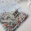 Rhinestones Redondos de Fondo Plano de Colores para Uñas SS3 SS4 SS5 Colores Mixtos Múltiples Tamaños Vidrio Decoración de Uñas DIY Pegatinas de Rhinestone