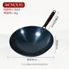 Panela de Ferro Antiga para Uso Doméstico, Panela de Ferro Fundido Sem Revestimento, Frigideira Antiaderente, Fundo Redondo para Atacado, Panela de Ferro Pré-Temperada, Dropshipping Disponível