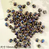 Cuentas de cerámica con agujero recto estilo retro bohemio pulsera con forma multifacética accesorios material de cuentas joyería diy