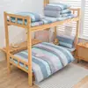 Juego de Seis Piezas para Cama de Dormitorio, Juego de Tres Piezas para Estudiante, Juego de Cuatro Piezas, Artículos Escolares de Algodón Puro, Juego Completo de Colchas y Ropa de Cama