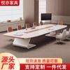 Mesa de Conferência Moderna Simples de Luxo Leve com Pintura Eletrostática Mesa Longa Grande Mesa de Conferência Treinamento Negociação Combinação de Mesa e Cadeira de Escritório Personalizável