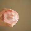 Taza de té de vidrio iridiscente hecha a mano, taza de té de vidrio rosa engrosado para uso en el hogar y la oficina, taza de té kung fu