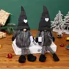 Nuevas Decoraciones Navideñas Muñeco Sin Rostro de Rudolph Tejido No Tejido Figura Creativa Adorno de Muñeco de Escritorio