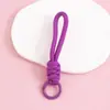 Llavero cordón de cuerda trenzada de nailon para hombres y mujeres hebilla de montañismo cuerda de mano para parejas colgante de bolsa teléfono llave lazo