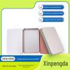 Caixa de Armazenamento de Presente de Doces de Folha de Flandres 125*80*15mm Quadrada Tampa Superior e Inferior de Prata Caixa de Lata Magnética