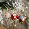 Decoraciones para Árbol de Navidad Colgantes de Ciervo de Fieltro Colgantes Creativos Nuevos de Alce Colgante para Árbol de Navidad Regalos