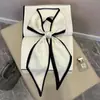 Novo Lenço Longo 2025 Seda Estampado Dupla Face Lenço Elegante Moda Verão Cinto Decorativo Lenço