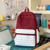 Mochila Casual Juvenil para Campus, Gran Capacidad, Bolso Escolar Elegante y Moderno, Bloques de Color, Mochila Escolar Linda para Estudiantes, Mochila de Moda de Gran Capacidad