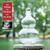 Botella de Vidrio para Té y Bebidas con Forma de Calabaza al por Mayor para Fabricantes, con Asa y Correa, Botella de Agua Estilo Chino, Botella para Bebidas de Jugos, Xunda Glass