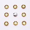 Atacado 10MM flor furo central vidro Diamante formato especial cristal de vidro Diamante roupas de dança acessórios de casamento acessórios diy